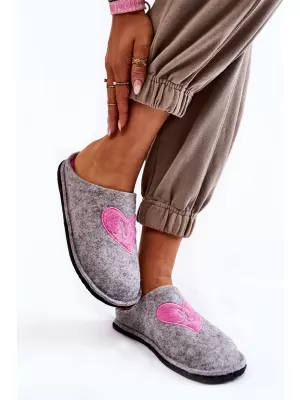 Дамски чехли BIG STAR KK276020 GREY/PINK Big Star Shoes