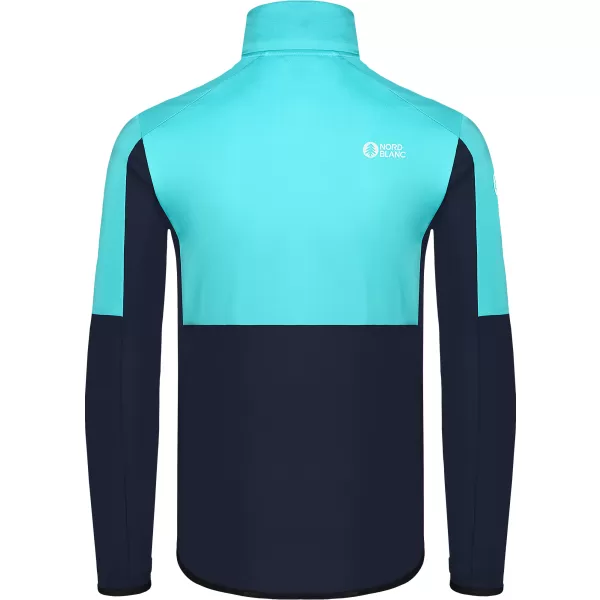  Мъжки суичър powerfleece NORDBLANC GROAN NBWFM8282 СВЕТЛО СИНЬО 