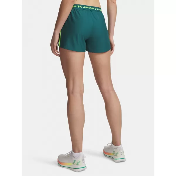  Дамски шорти UNDER ARMOUR TECH PLAY UP SHORTS 1389882-338 ЗЕЛЕНО 