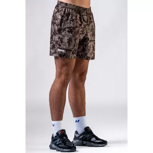  Шорти за тренировки POWER 902 СВЕТЛО КАФЯВО CAMO Nebbia 