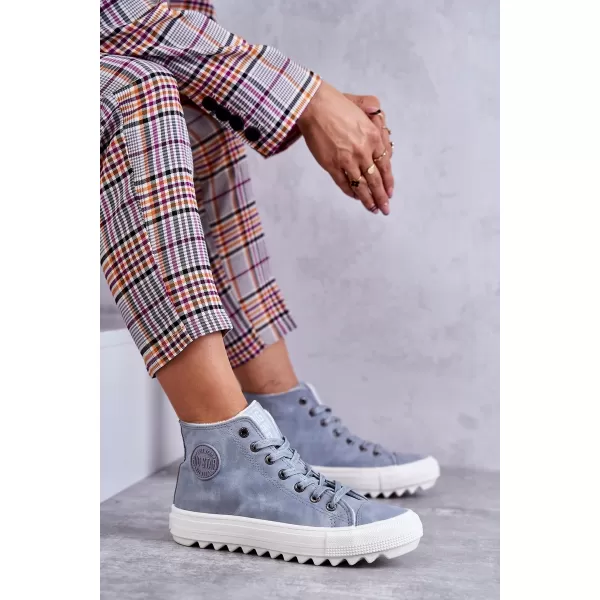  Дамски маратонки BIG STAR EE274115 LIGHT BLUE Big Star Shoes 