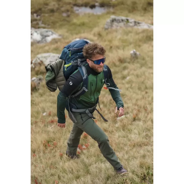  Мъжки суичър powerfleece NORDBLANC GROAN NBWFM8282 ТЪМНО ЗЕЛЕНО 
