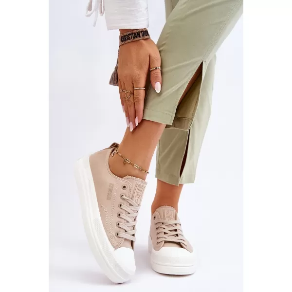  Дамски маратонки BIG STAR LL274969 BEIGE Big Star Shoes 