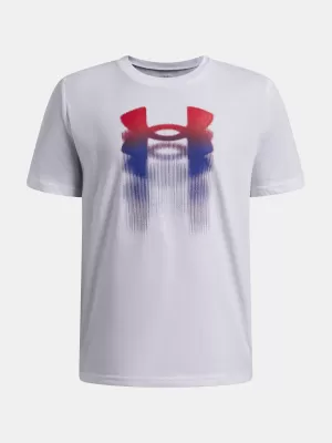 Момчешка тениска UNDER ARMOUR B LOGO BLUR SS 6009280-100 БЯЛО
