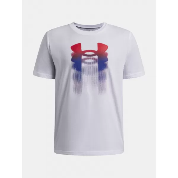  Момчешка тениска UNDER ARMOUR B LOGO BLUR SS 6009280-100 БЯЛО 