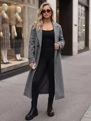 Дамско палто DSTREET 1 NY0839 ТЪМНО СИВО