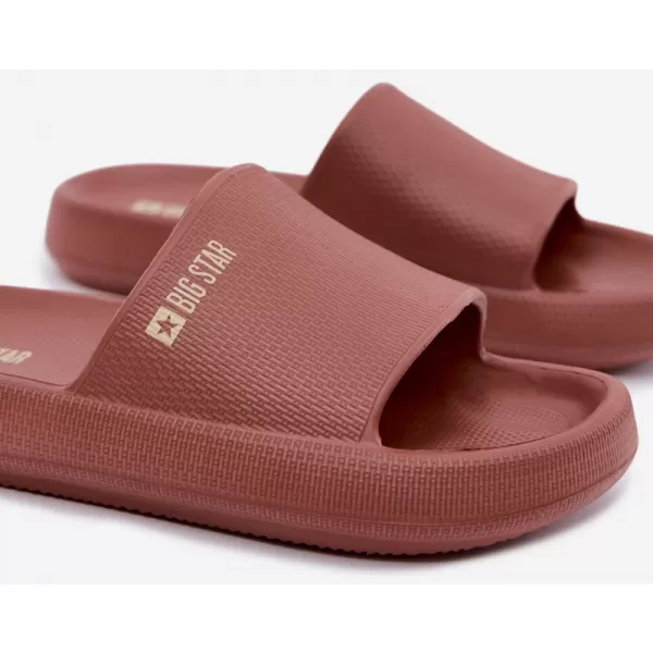  Дамски чехли BIG STAR SHOES UU274088 НЮАНСИ НА ЧЕРВЕНОТО 