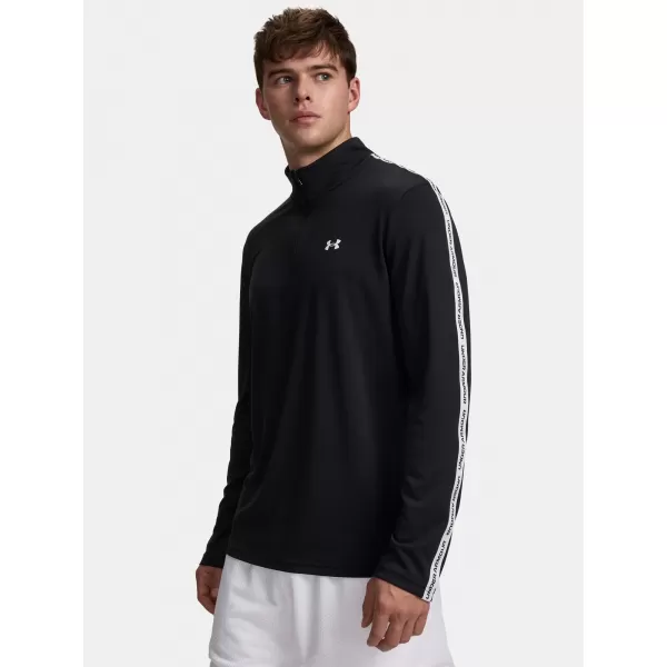  Мъжка тениска UNDER ARMOUR UA TECH TAPING 1/2 ZIP 6012357-001 ЧЕРЕН 