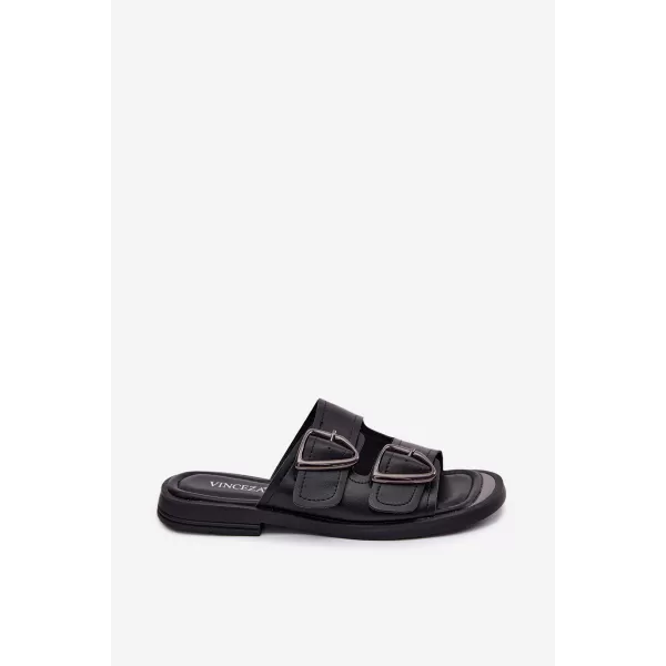  Дамски чехли VINCEZA 62304 ЧЕРЕН 