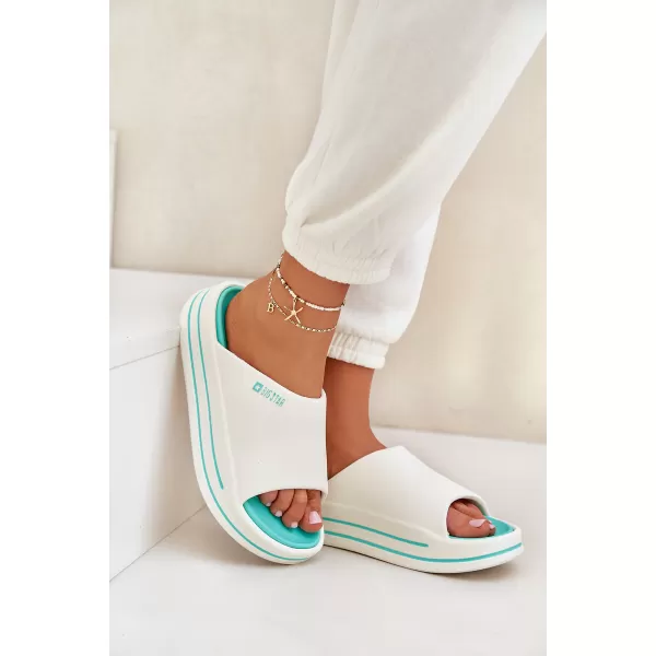  Дамски чехли BIG STAR SHOES NN274A038 БЯЛО 
