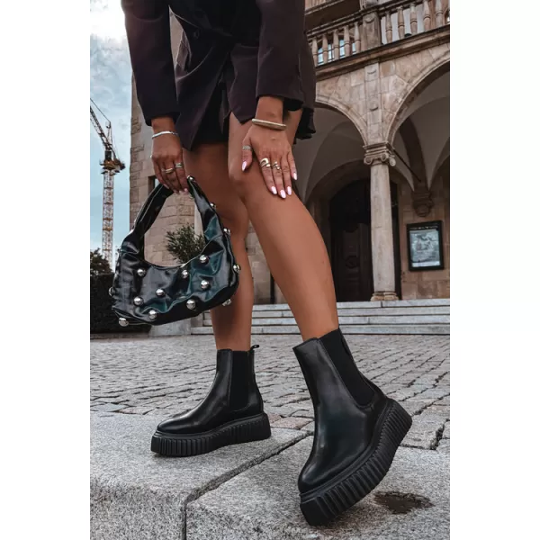  Дамски боти до глезена BIG STAR SHOES UU274334 ЧЕРЕН 