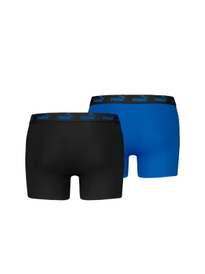 Мъжки боксерки PUMA ELEMENTS MEN BASIC BOXERS 2P 93875301 ЧЕРНО/СИНЬО