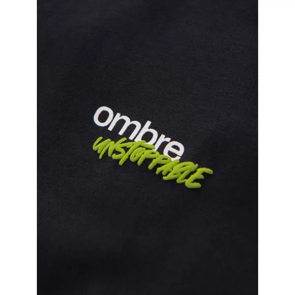  Мъжка тениска OMBRE OM-TSPT-0284 ЧЕРЕН 