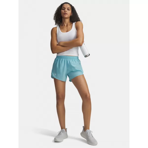  Дамски шорти UNDER ARMOUR UA FLY BY 3 SHORTS 1382438-425 СИНЬО 