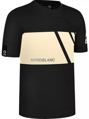 Мъжка функционална тениска за колоездене NORDBLANC MUD NBSMF8083 ЧЕРЕН