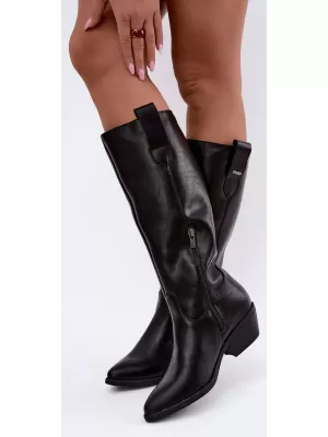Дамски боти BIG STAR SHOES UU274521 ЧЕРЕН