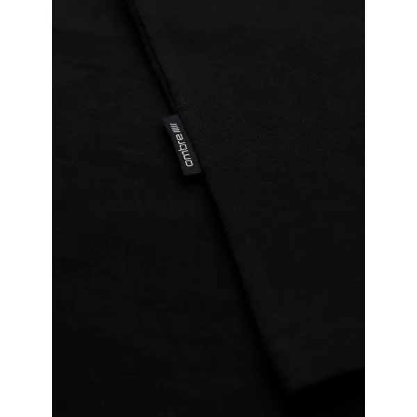  Мъжка тениска OMBRE OM-TSBS-0268 ЧЕРЕН 