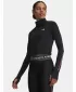 Дамска тениска UNDER ARMOUR TECH BRANDED 1/2 ZIP 6009988-001 ЧЕРЕН