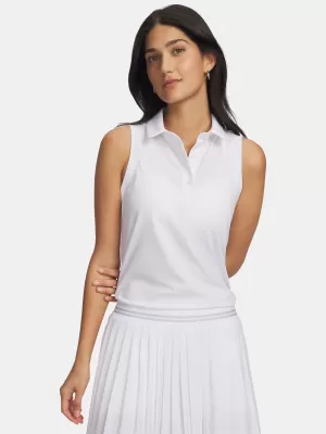 Дамски потник UNDER ARMOUR UA ARMOURDRY SL POLO 6009804-100 БЯЛО