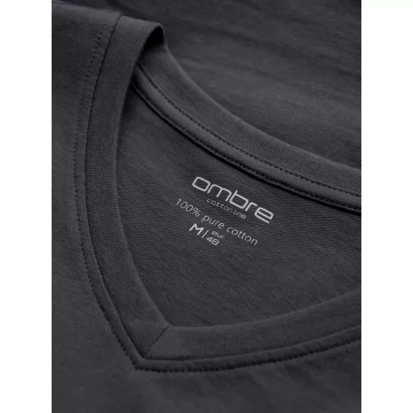  Мъжка тениска OMBRE L171 ГРАФИТ 