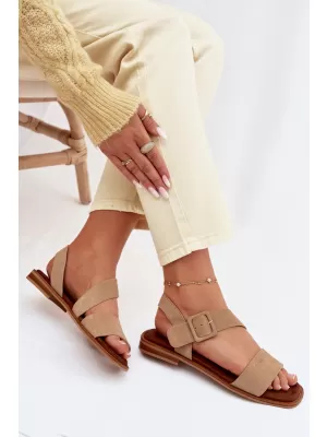 Дамски сандали BIG STAR SHOES TT274491 БЕЖОВО