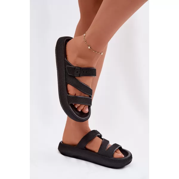  Дамски чехли BIG STAR SHOES TT274A037 ЧЕРЕН 