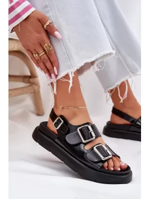Дамски сандали BIG STAR SHOES RR274662 ЧЕРЕН