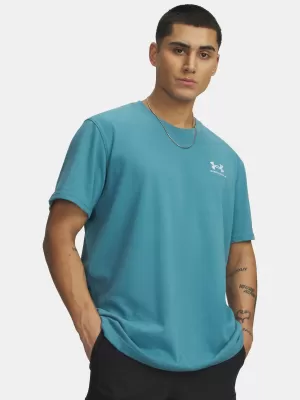 Мъжка тениска UNDER ARMOUR M LOGO EMB HEAVYWEIGHT SS 1373997-466 СИНЬО
