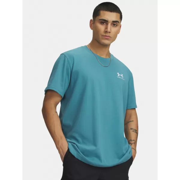  Мъжка тениска UNDER ARMOUR M LOGO EMB HEAVYWEIGHT SS 1373997-466 СИНЬО 