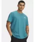 Мъжка тениска UNDER ARMOUR M LOGO EMB HEAVYWEIGHT SS 1373997-466 СИНЬО