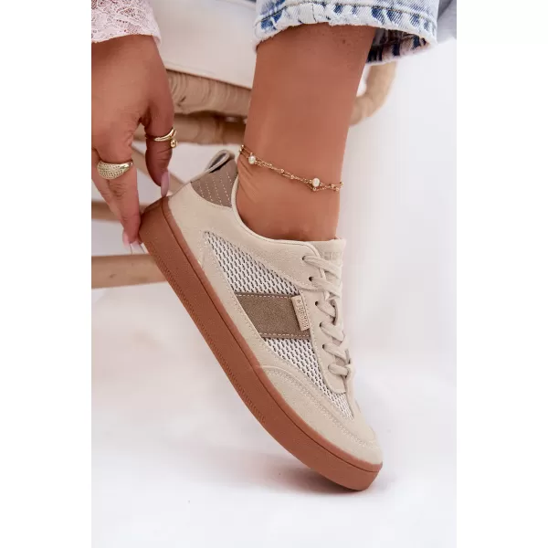  Дамски кецове BIG STAR SHOES TT274759 БЕЖОВО 