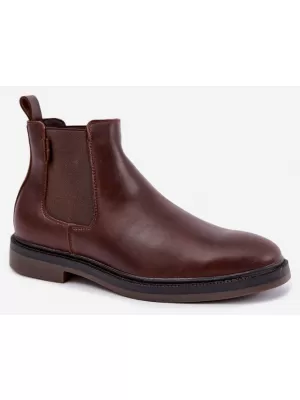 Мъжки обувки BIG STAR SHOES UU174279 КАФЯВИ/БЕЖОВИ СЕНКИ
