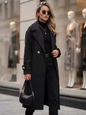 Дамско палто DSTREET NY0809 ЧЕРЕН