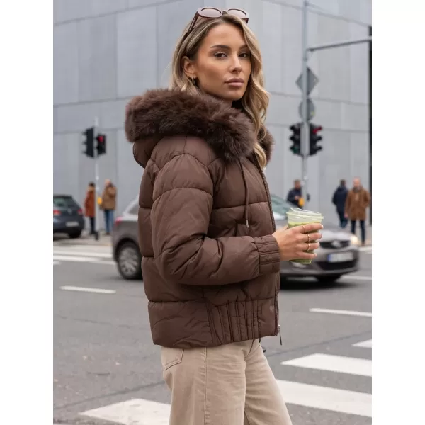  Дамско яке DSTREET TY5829 КАФЯВО 