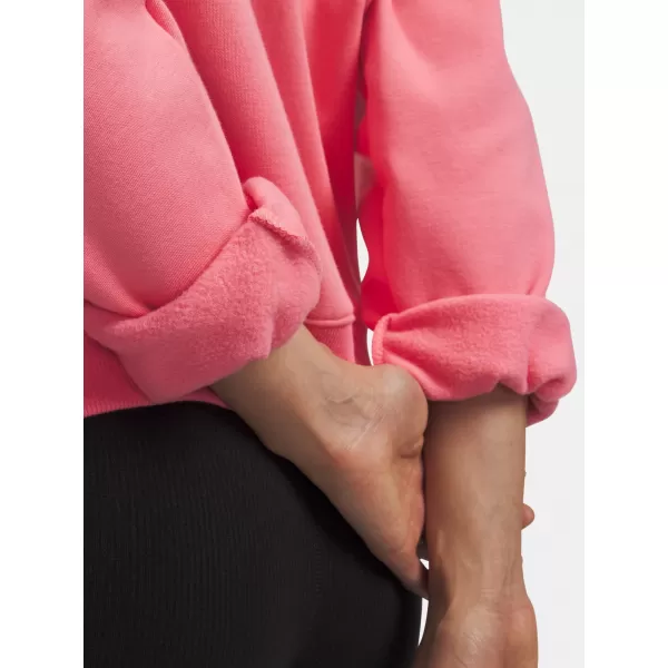  Дамски суичър UNDER ARMOUR ICON FLEECE HZ HOODIE 6012843-600 РОЗОВО 
