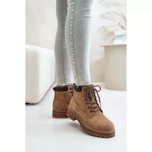  Дамски боти BIG STAR SHOES OO274A289 КАФЯВО/БЕЖОВО 