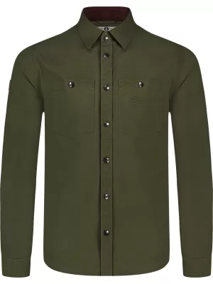 Мъжка фланелена риза NORDBLANC HAZE NBSSM8370 СИВО