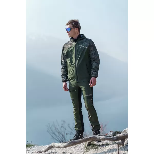  Мъжки водоустойчив мултиспортен панталон NORDBLANC RIDGEWALK NBSPM8325 ТЪМНО ЗЕЛЕНО 