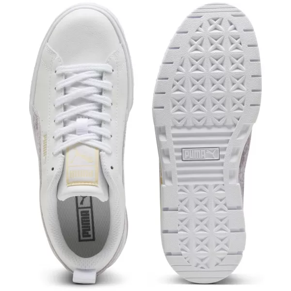  Дамски кецове PUMA MAYZE VELVET DREAM WNS 403326-01 ПУМА БЯЛО/СЛИВОВО СЛАДКО 