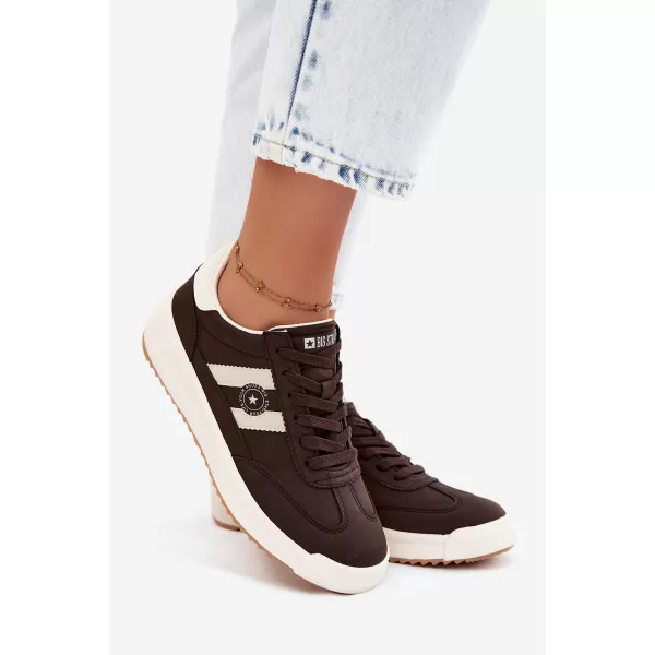  Дамски кецове BIG STAR SHOES UU274024 КАФЯВО/БЕЖОВО 