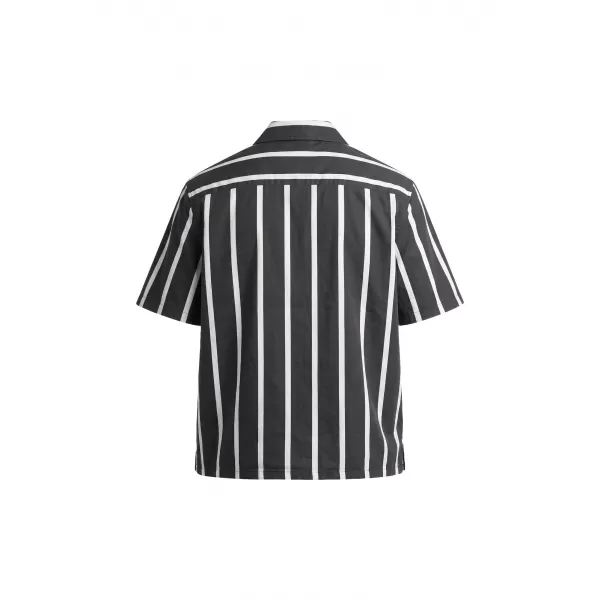  Мъжка риза URBAN CLASSICS TB8429-00826 ЧЕРНО/БЯЛО 