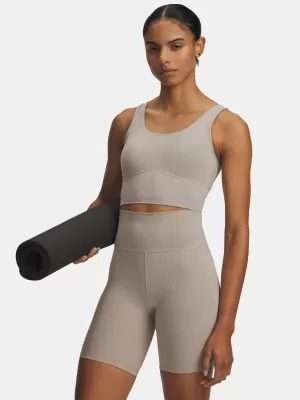 Дамски потник UNDER ARMOUR MERIDIAN FITTED CROP TANK 1379153-203 КАФЯВО