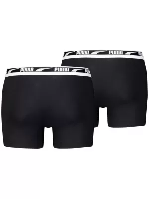Мъжки боксерки PUMA MEN EVERYDAY MULTI LOGO BOXER 2P 93832501 ЧЕРЕН
