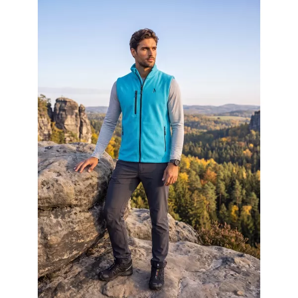  Мъжка поларена жилетка ALTISPORT ALM002525 ТЮРКОАЗ 