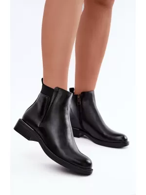 Дамски боти до глезена VINCEZA 58690 ЧЕРЕН