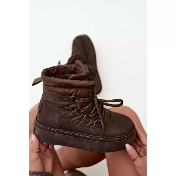  Дамски обувки BIG STAR SHOES UU274191 КАФЯВО/БЕЖОВО 