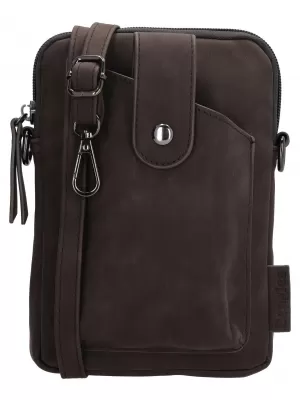 Дамска чанта BEAGLES Lourenza 24998 Dark brown ТЪМНО КАФЯВО
