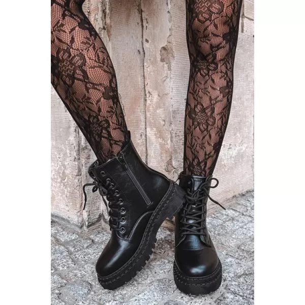  Дамски боти до глезена BIG STAR SHOES UU274816 ЧЕРЕН 