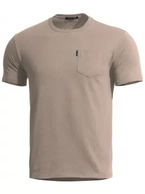 Мъжка тениска PENTAGON AGERON WITH POCKET K09012-PO-04 КАКИ