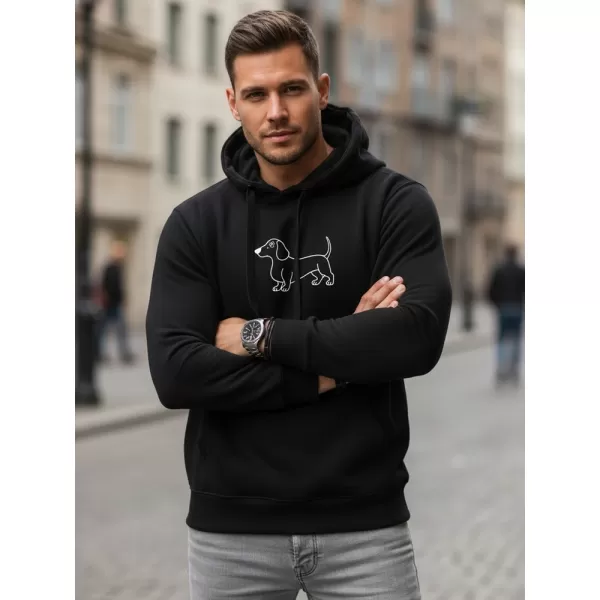  Мъжки суичър DSTREET NX0221B-BK ЧЕРЕН 